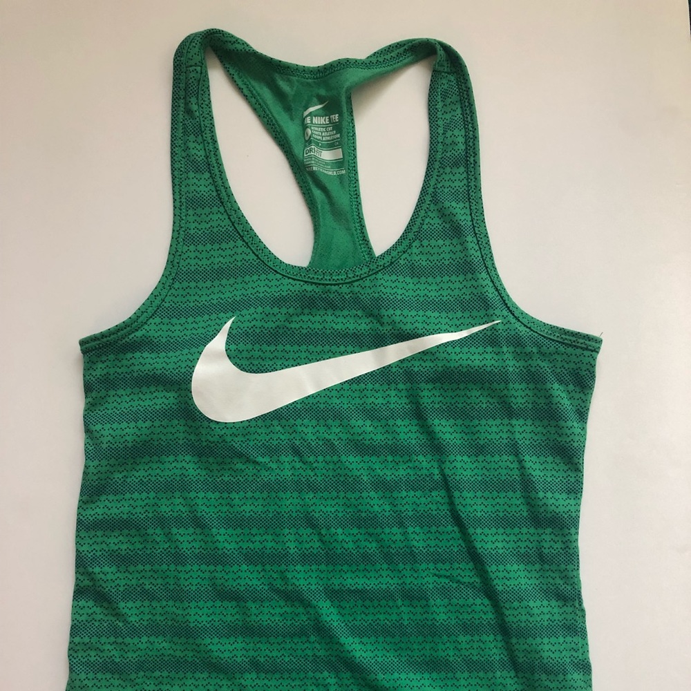Green Nike tank size small